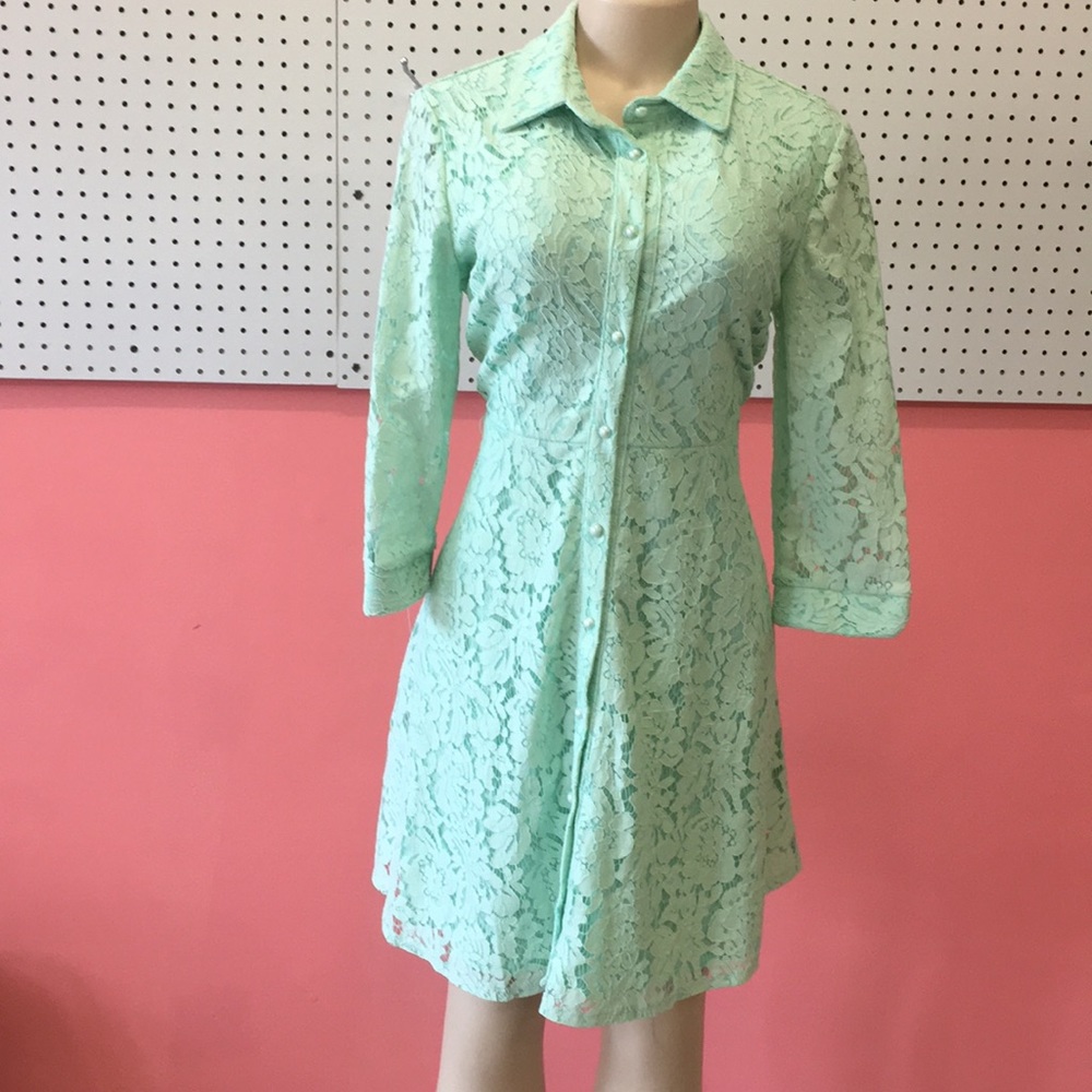 NWT lace light green dress
